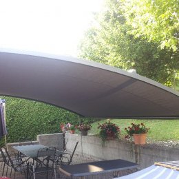 Sonnenschutz 40-Rundbogenpergola-Stoff